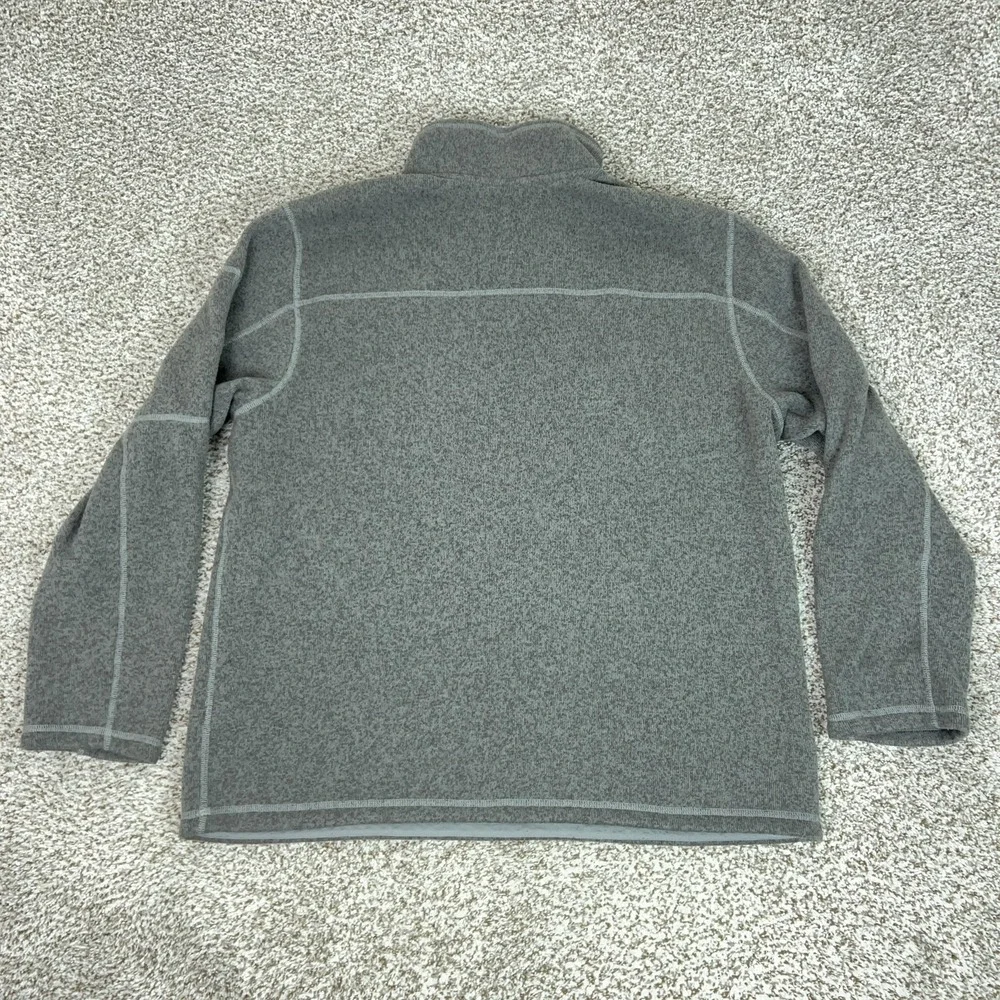North‎ Face Pullover Mens 2XL Gray Fleece Quarter Zip Long Sleeve Hiking Top
